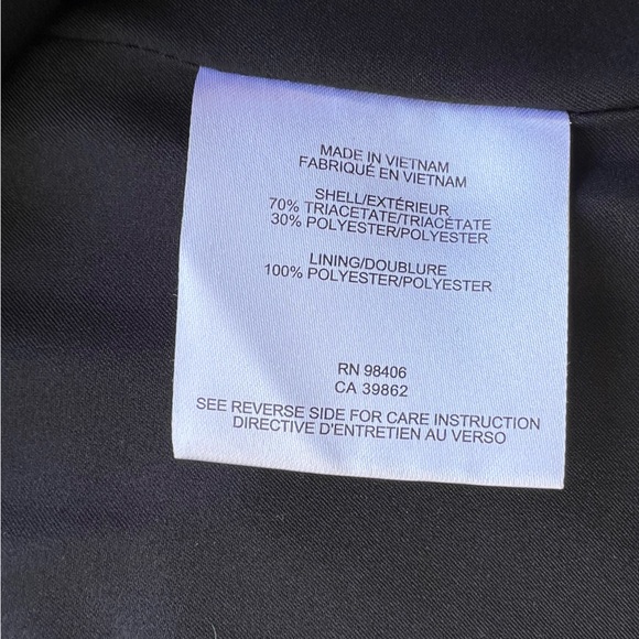 Theory Open Back Single Button Black Blazer Womens 8 Holiday Formal New Year - Picture 5 of 6